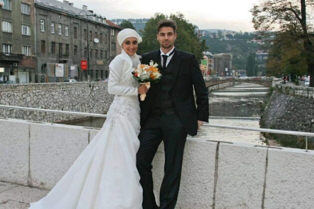 Sabina Pitić ve Reshad Strik'in düğününden bir kare.